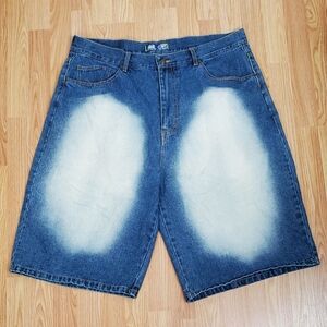 Soul Lot size 42 jeans shorts blue vintage wide leg hip hop baggy 90s skater